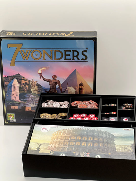 7 Wonders 2nd Edition Storage/Insert/Organizer (Cities, Armada, Leaders Expansion Supported)