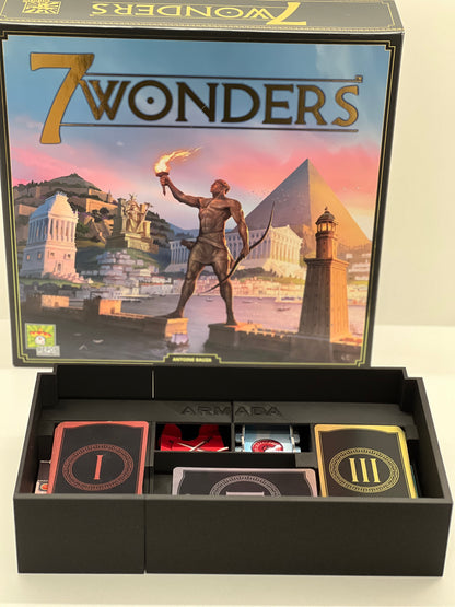 7 Wonders 2nd Edition Storage/Insert/Organizer (Cities, Armada, Leaders Expansion Supported)