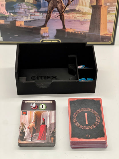 7 Wonders 2nd Edition Storage/Insert/Organizer (Cities, Armada, Leaders Expansion Supported)