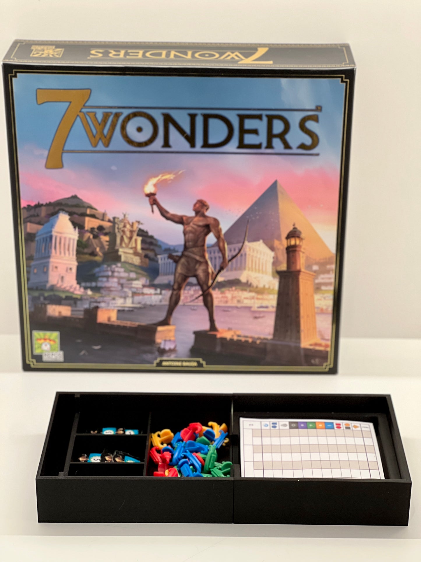 7 Wonders 2nd Edition Storage/Insert/Organizer (Cities, Armada, Leaders Expansion Supported)